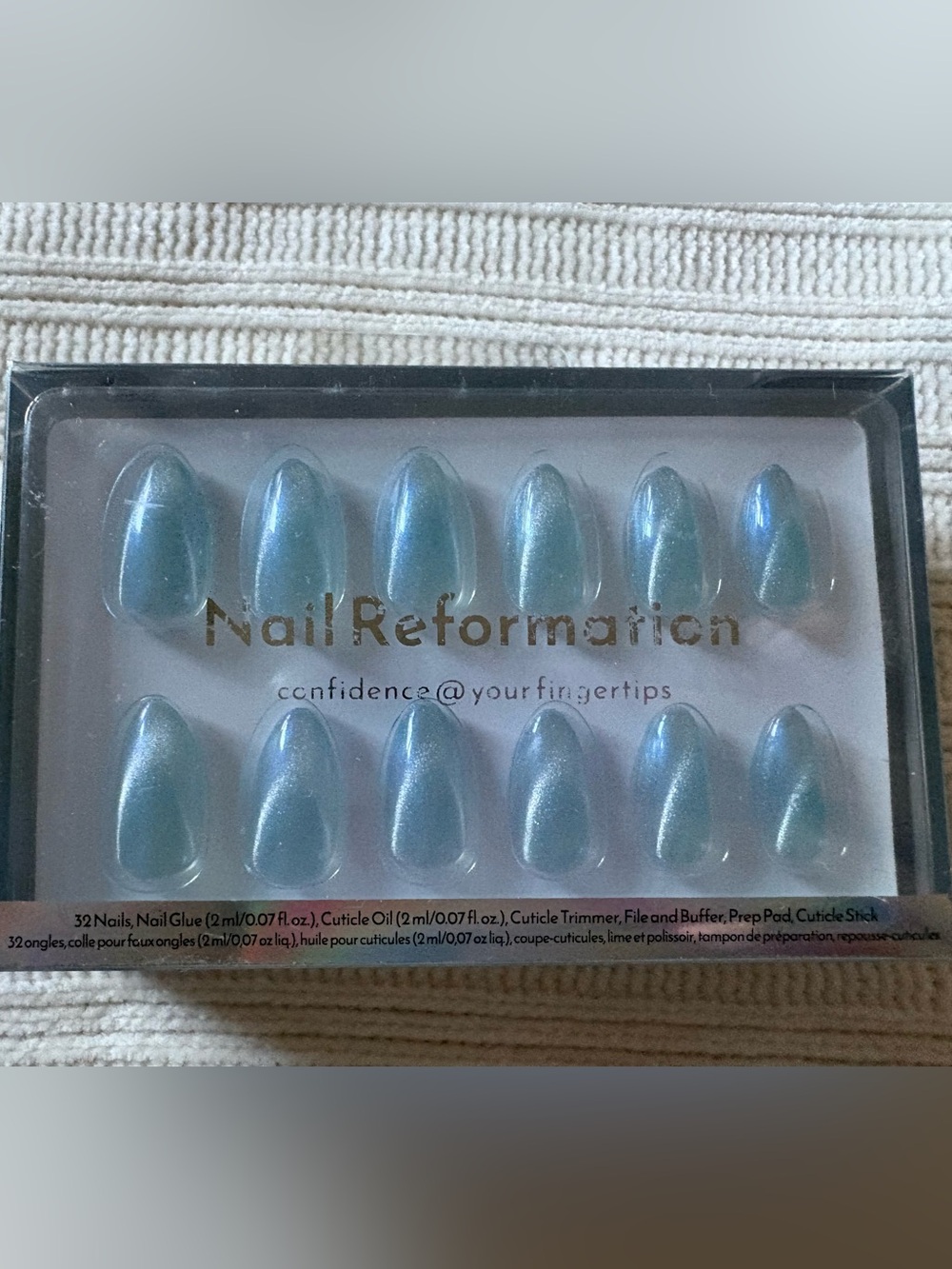 Nail Reformation Iridescent Blue Press-On Nails